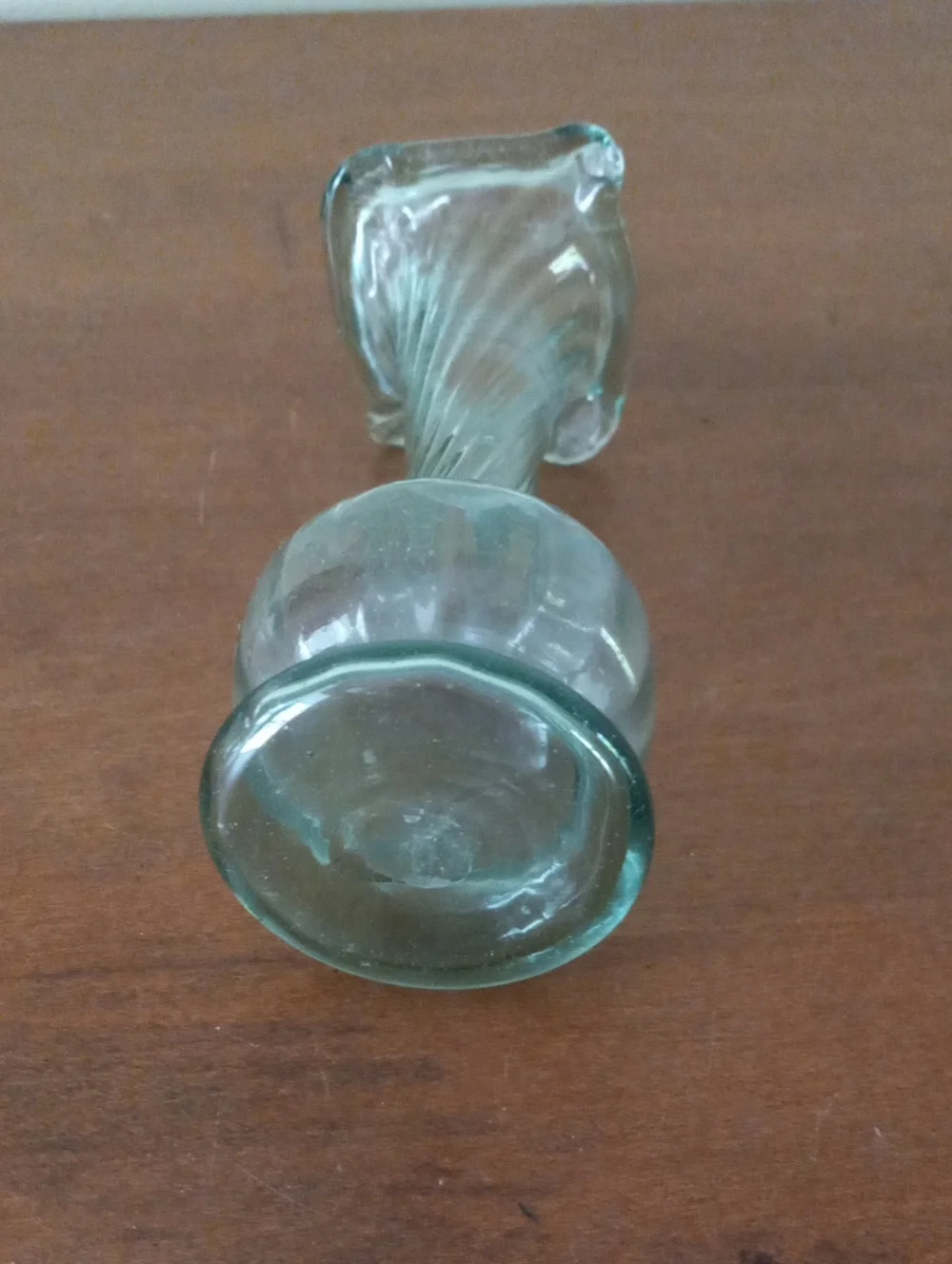 Delicate Seafoam Green Mini Glass Bud Vase